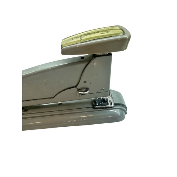 Swingline Speed Stapler 4 Vtg Art Deco Design Industrial Gray Made Long Island - Picture 4 of 5